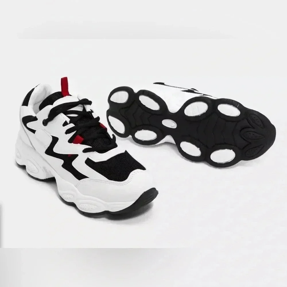 Black And White Chunky Sneaker, Women’s Size 8.5-9 - Picture 9 of 9
